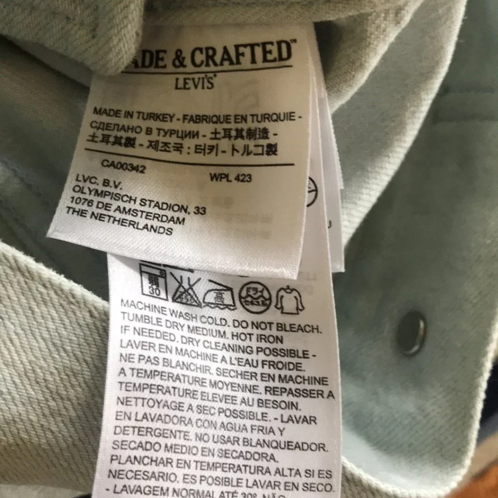 Levi's Made & Crafted $195 Levi Strauss & Co. Denim Trucker Sleeveless Vest